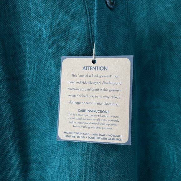 Vintage Fairway Blues Polo Shirt Dark Pine Wash Men's XL USA - Picture 5 of 15